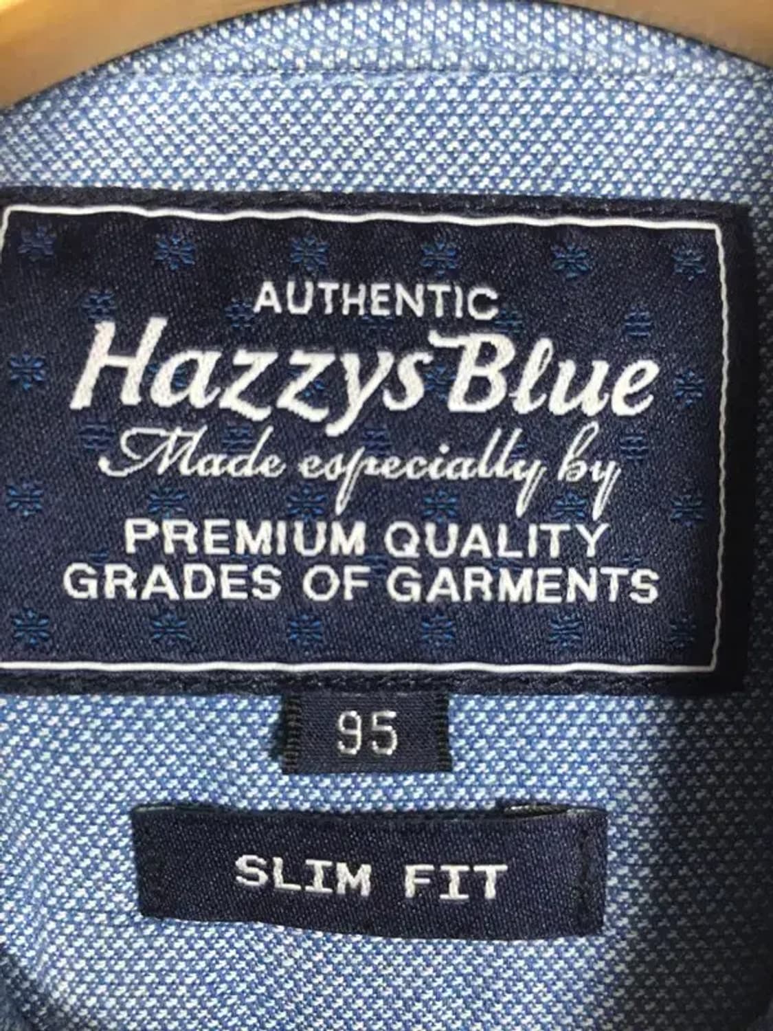 헤지스 블루 슬림핏 셔츠 라이트 블루 95 1100395 상품이미지8