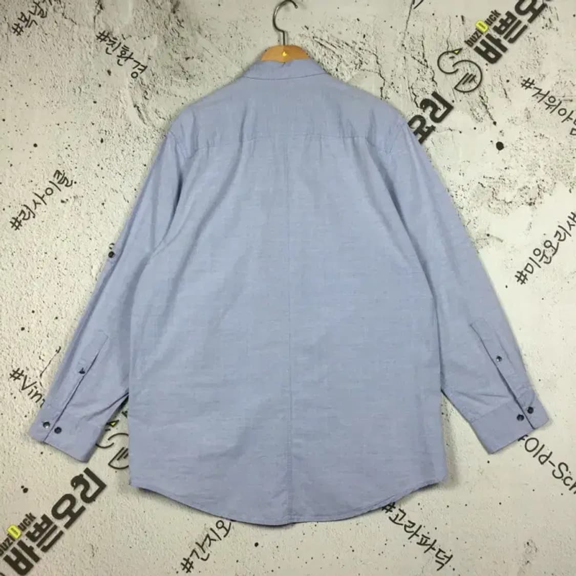 캘빈클라인 클래식핏 긴팔 셔츠 라이트 블루 M 1100396 상품이미지2