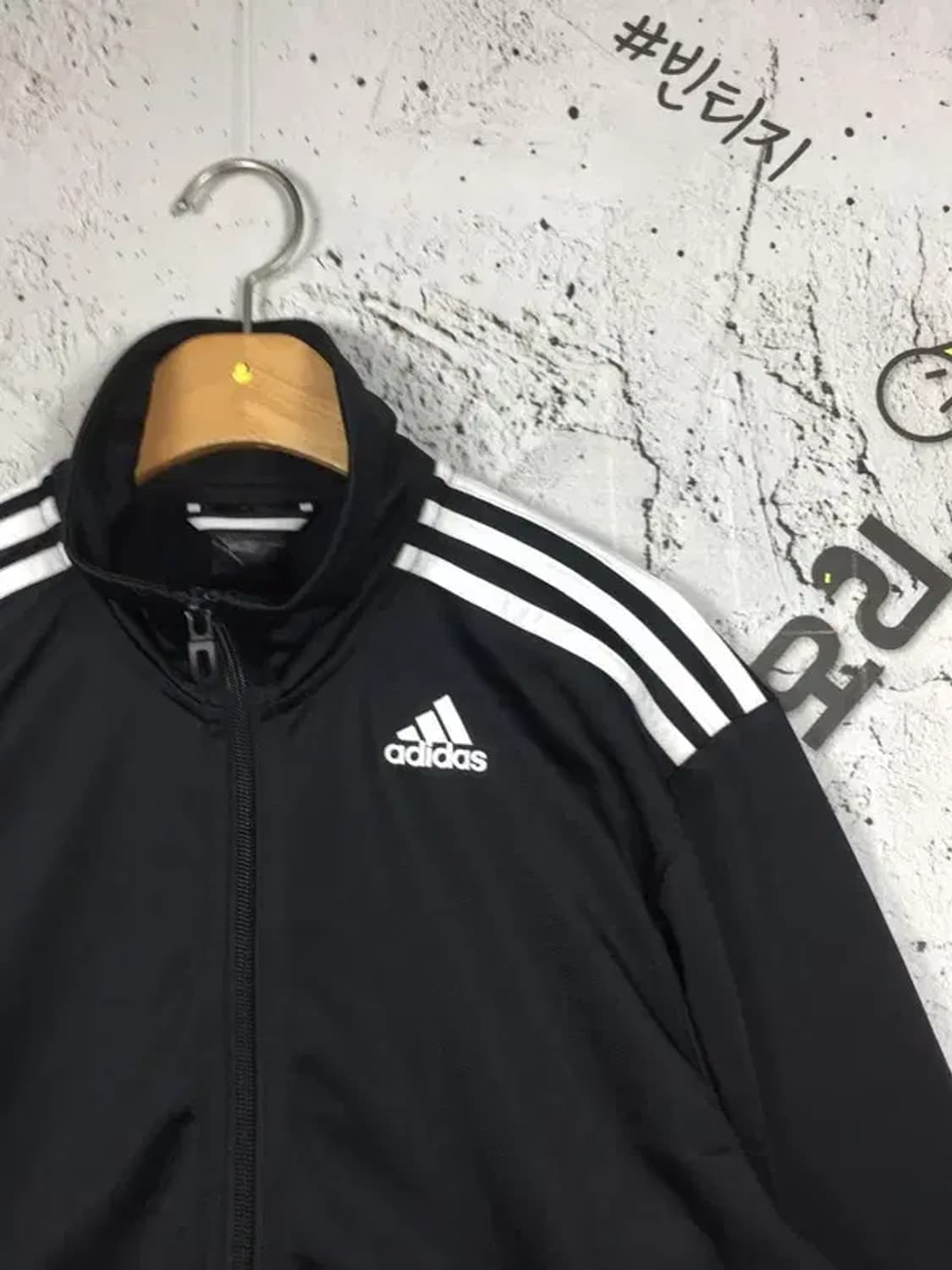 [JPN} 아디다스 블랙 트랙탑 져지 자켓 블랙 L 3100272 상품이미지4