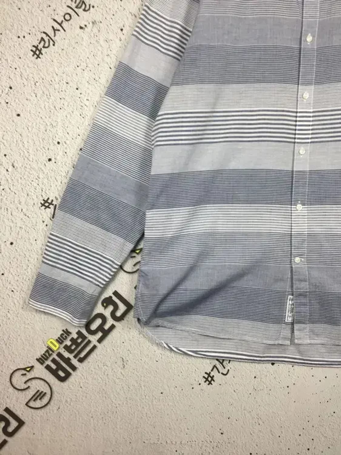 헤지스 슬림핏 긴팔 셔츠 라이트그레이 110 1100398 상품이미지6