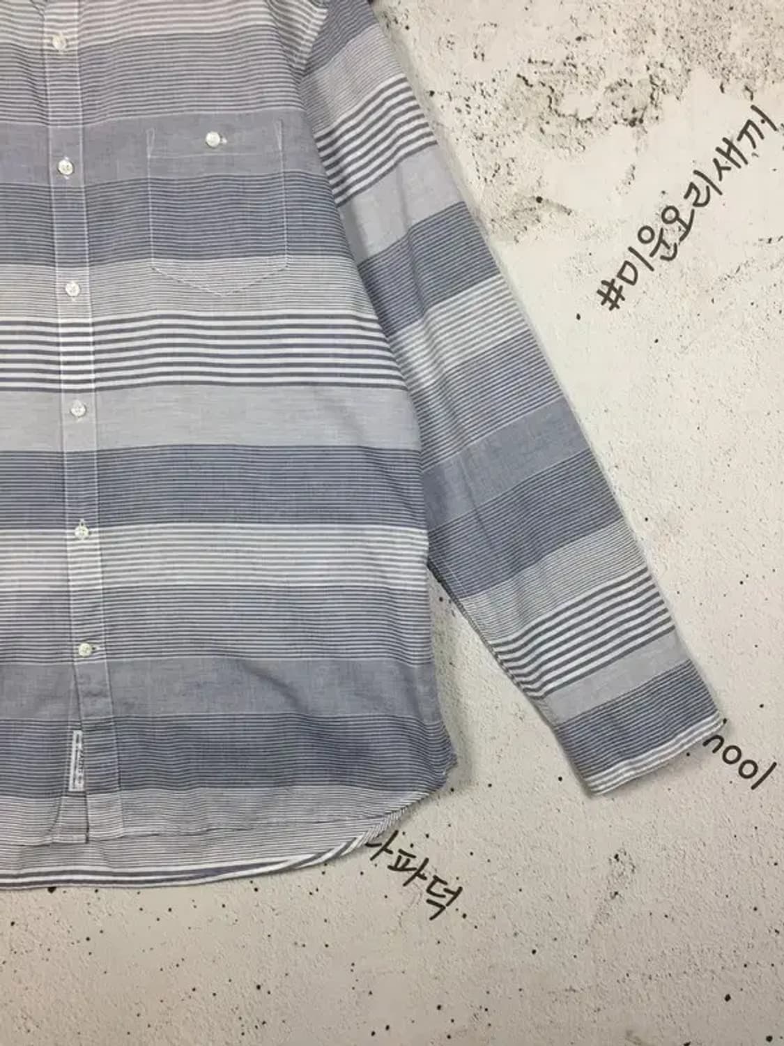 헤지스 슬림핏 긴팔 셔츠 라이트그레이 110 1100398 상품이미지7