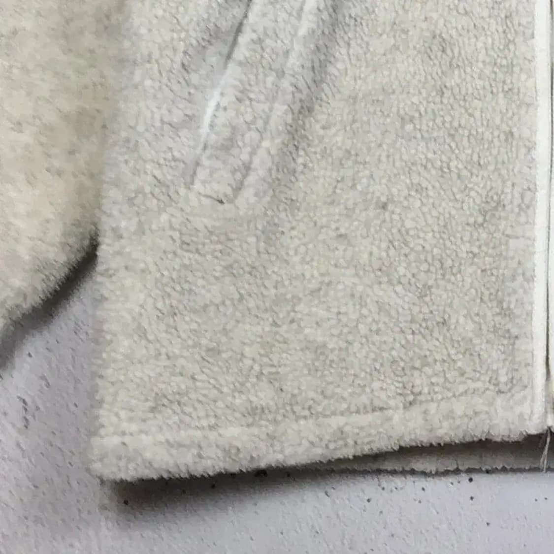 컨버스 뽀글이 후리스 후드 집업 크림 100 3400143 상품이미지3