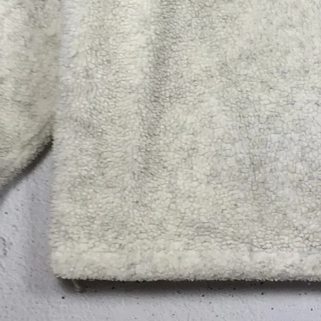 컨버스 뽀글이 후리스 후드 집업 크림 100 3400143 상품이미지4