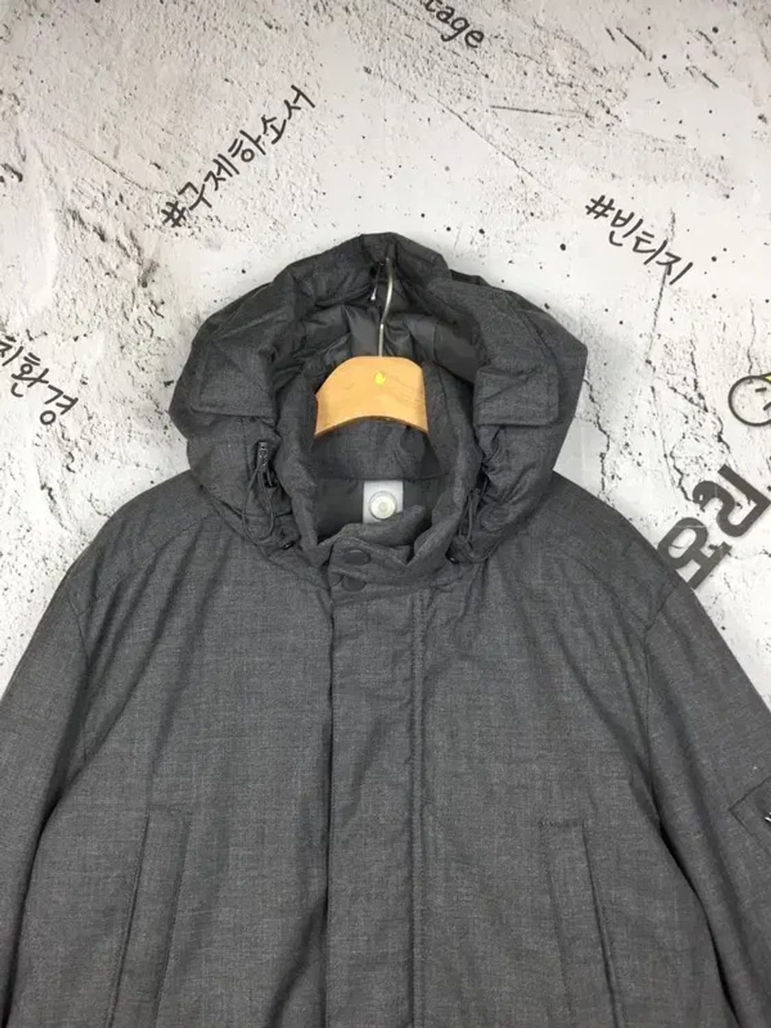 빈폴 프리미엄 구스다운 야상 패딩 그레이 95 3400151 상품이미지4