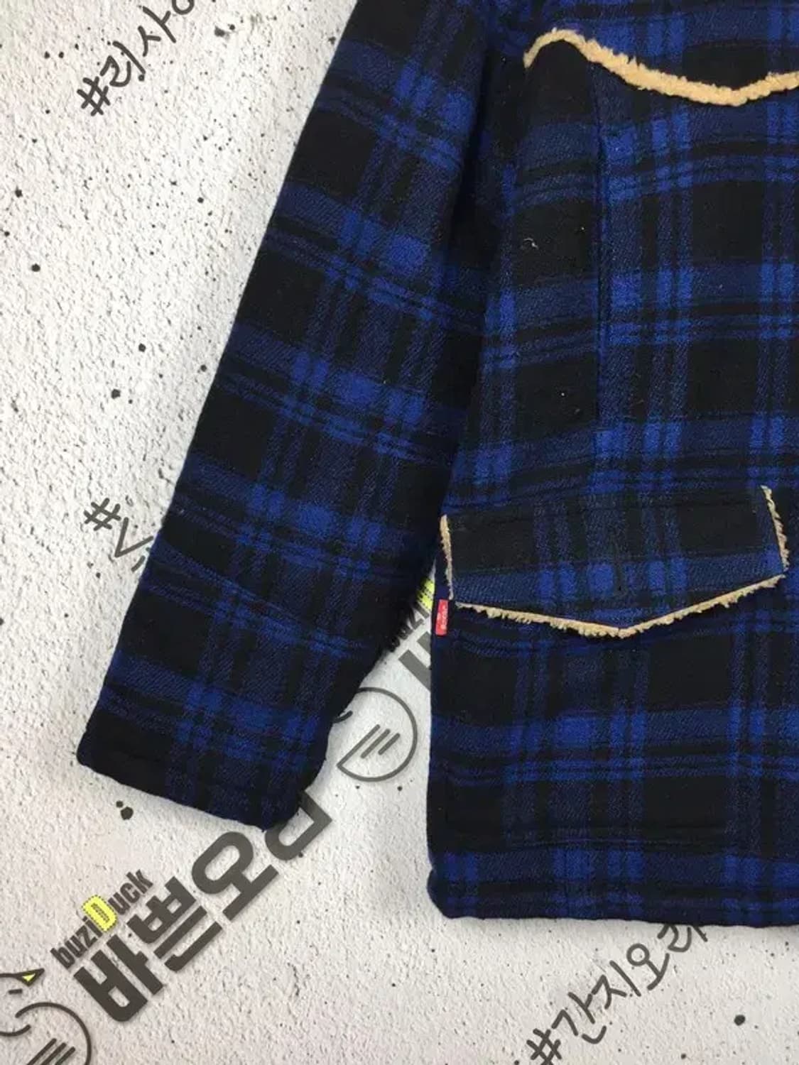 [JPN] 리바이스 타탄체크 양털 점퍼 자켓 네이비 M 3400157 상품이미지6