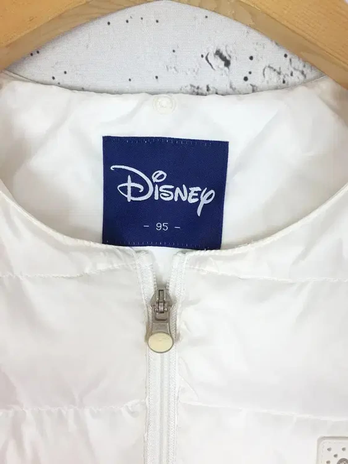 디즈니 DISNEY 퀄팅 덕다운 롱패딩 조끼 화이트 3400126 상품이미지9