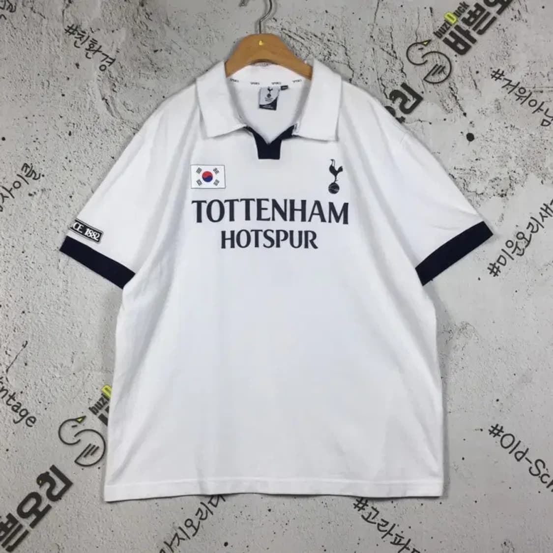 토트넘 오피셜 손흥민 백마킹 반팔 티 화이트 100 1000522 상품이미지1
