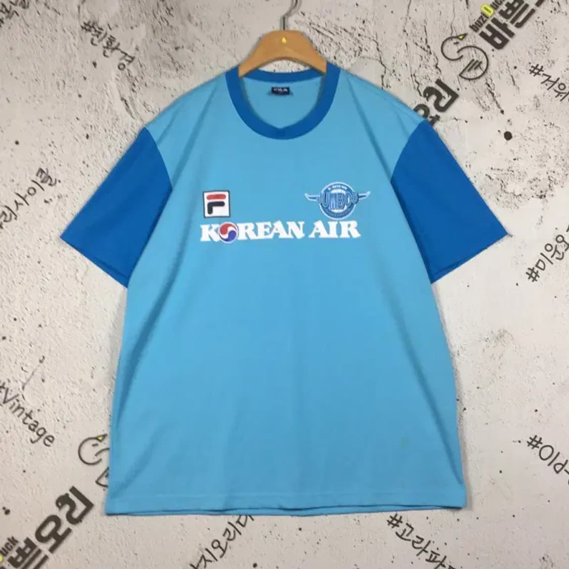 필라 FILA 배구 대한항공 점보스 반팔 티 블루 105 1000523 상품이미지1