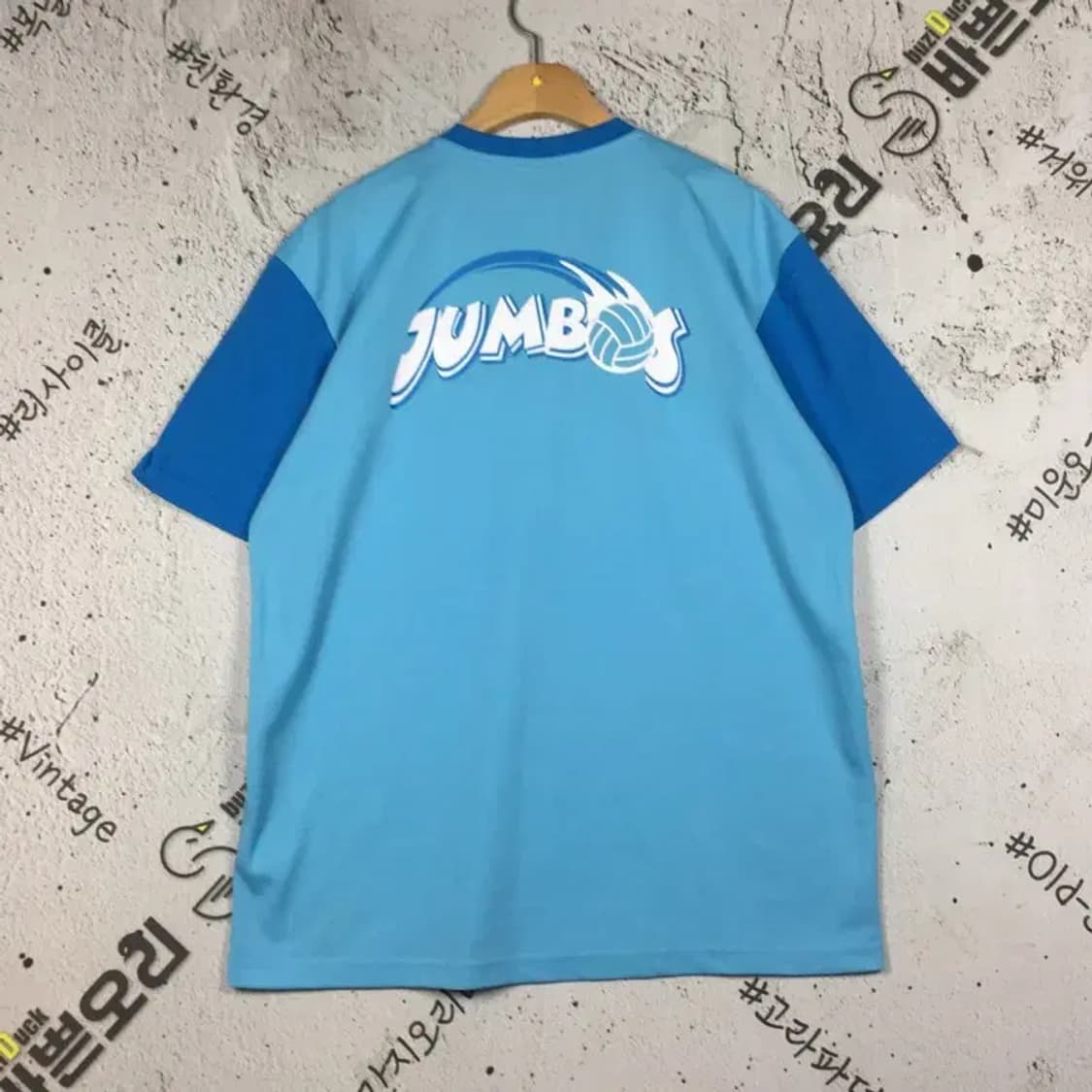 필라 FILA 배구 대한항공 점보스 반팔 티 블루 105 1000523 상품이미지2