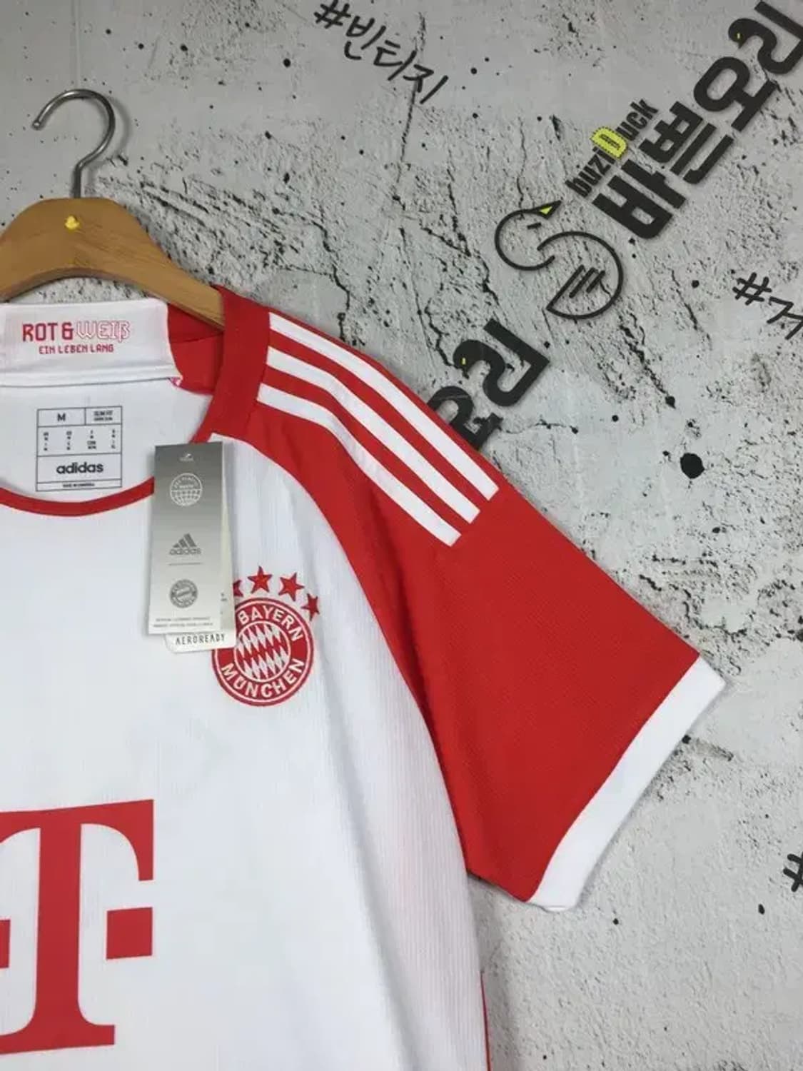 [새상품] 아디다스 축구 뮌헨 노마킹 유니폼 져지 반팔 M 1000524 상품이미지5