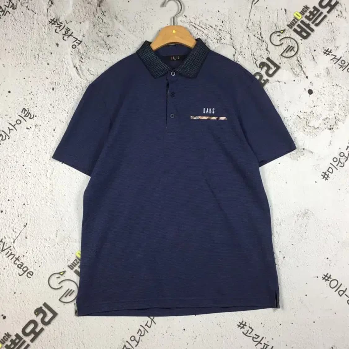 닥스 반팔 카라티 네이비 100 1000526 상품이미지1