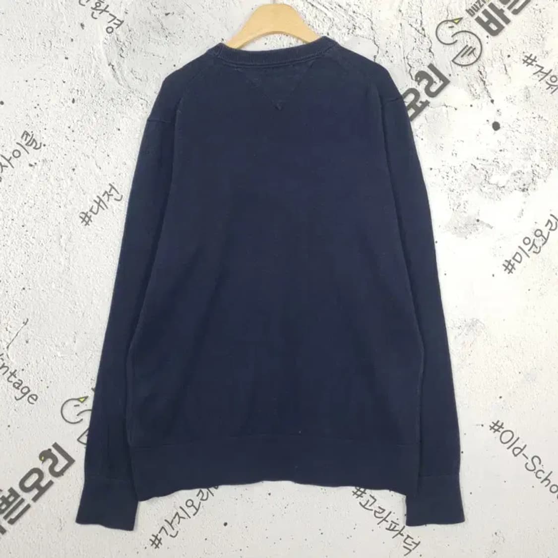타미힐피거 TOMMY 코튼 캐시미어 니트 네이비 XL 2400002 상품이미지2