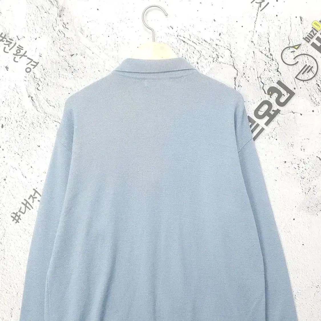 헤지스 HAZZYS 카라티 니트 라이트 블루 95 2400032 상품이미지6