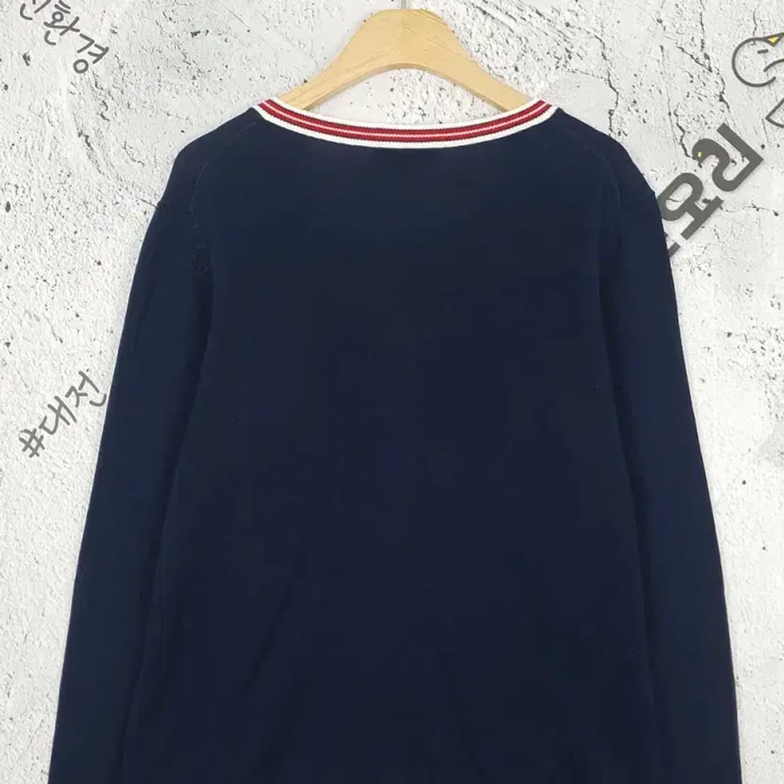 타미힐피거 TOMMY 라운드 여성 가디건 네이비 L 2400040 상품이미지7