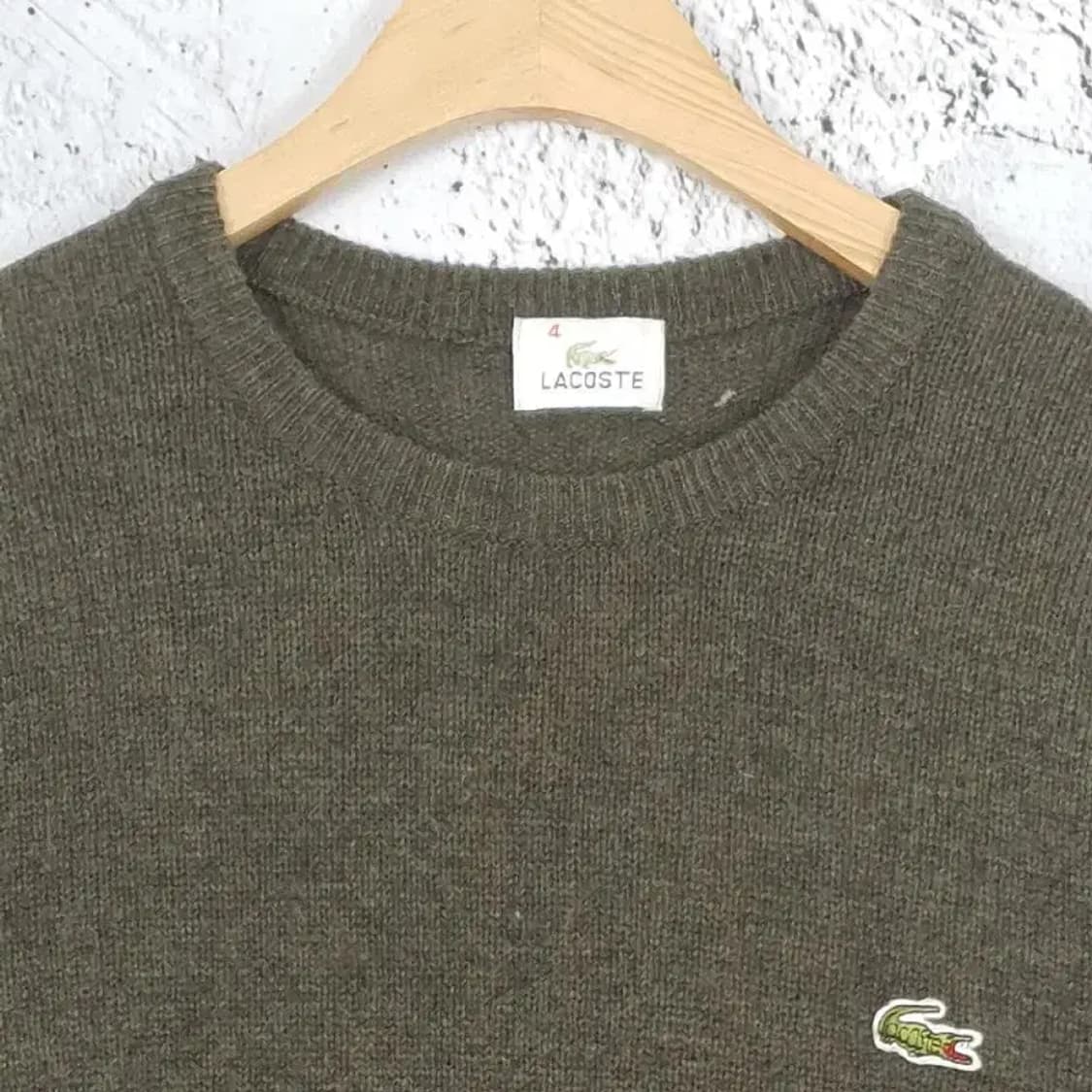 라코스테 LACOSTE 니트 카키 4 2400007 상품이미지4