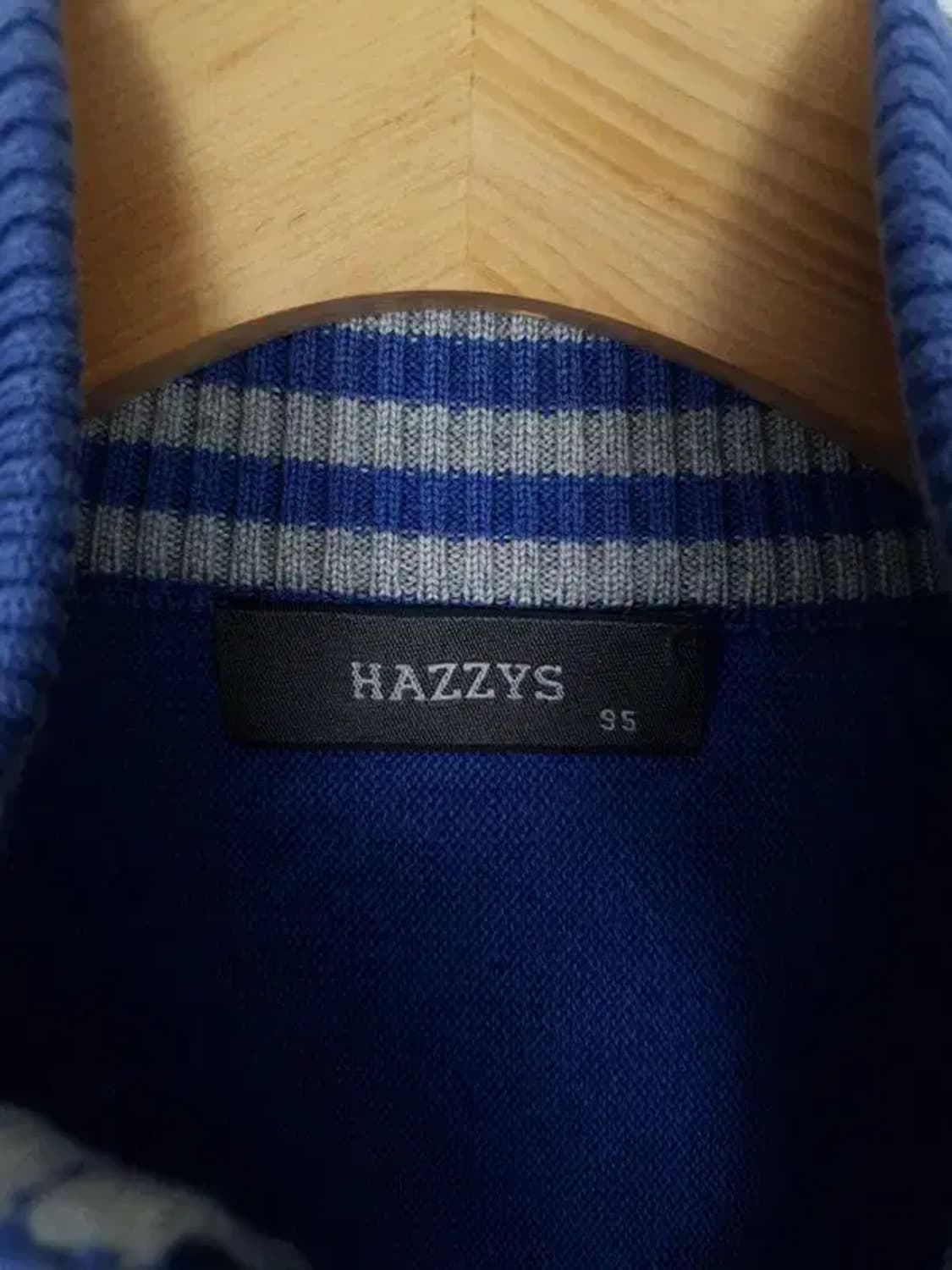 헤지스 HAZZYS 모크넥 니트집업 가디건 블루 95 2400027 상품이미지10