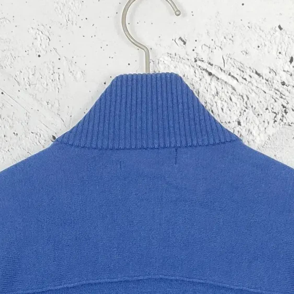 헤지스 HAZZYS 모크넥 니트집업 가디건 블루 95 2400027 상품이미지9