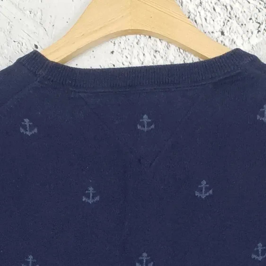 타미힐피거 TOMMY라운드 닻 니트 네이비 M 2400013 상품이미지8