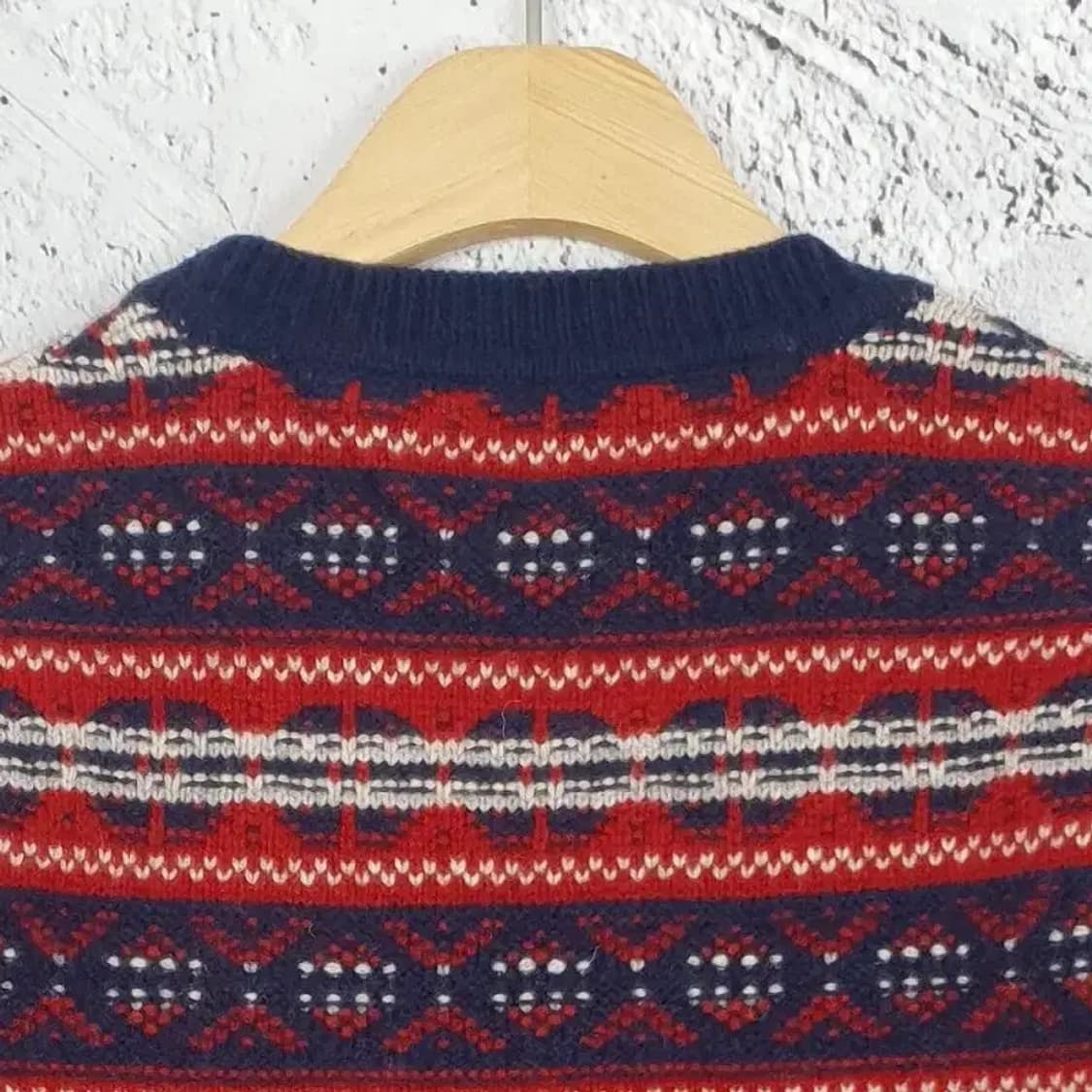 타미힐피거 TOMMY 페어아일 램스울 크루넥 니트 L 2400019 상품이미지7