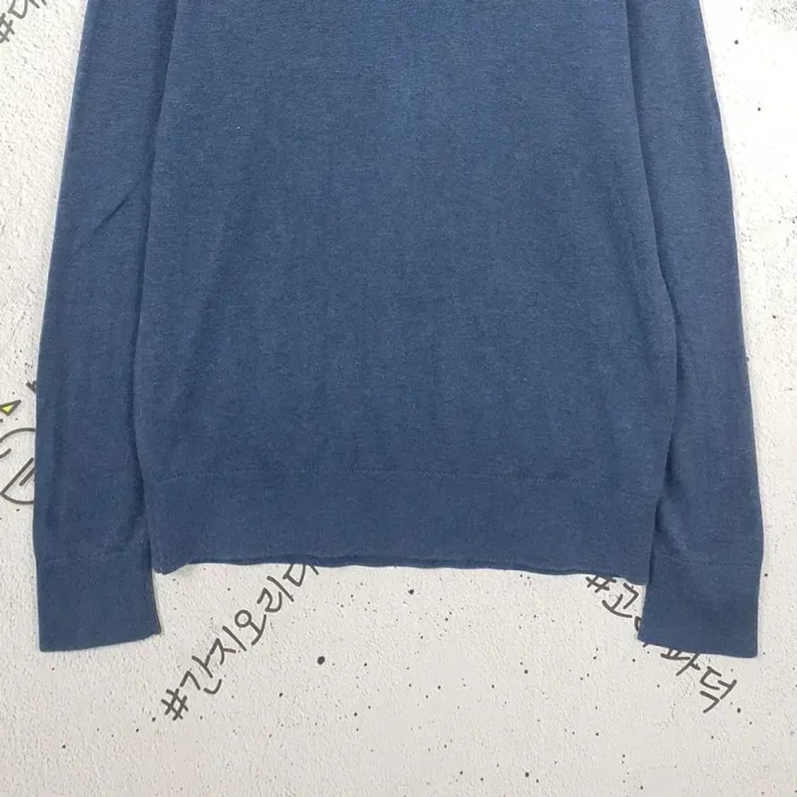 타미힐피거 TOMMY 카라티 니트 네이비 M 2400036 상품이미지4