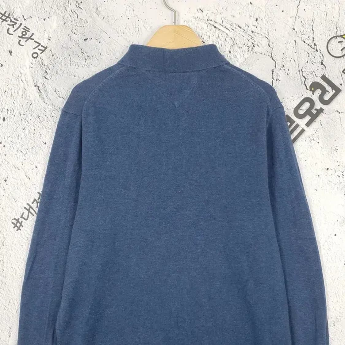 타미힐피거 TOMMY 카라티 니트 네이비 M 2400036 상품이미지6