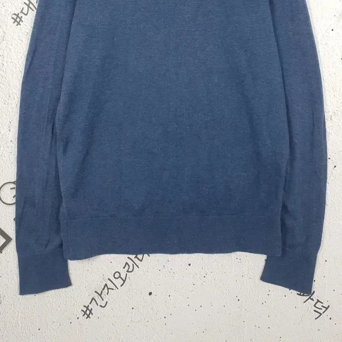 타미힐피거 TOMMY 카라티 니트 네이비 M 2400036 상품이미지7