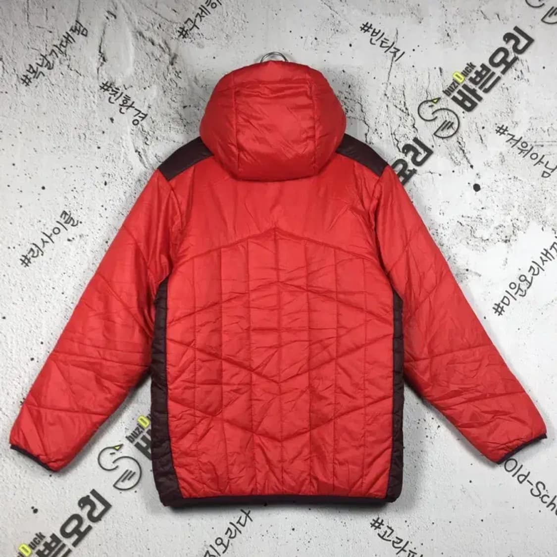 나이키 여성 스우시 폴리 패딩 점퍼 레드 L 3400226 상품이미지2