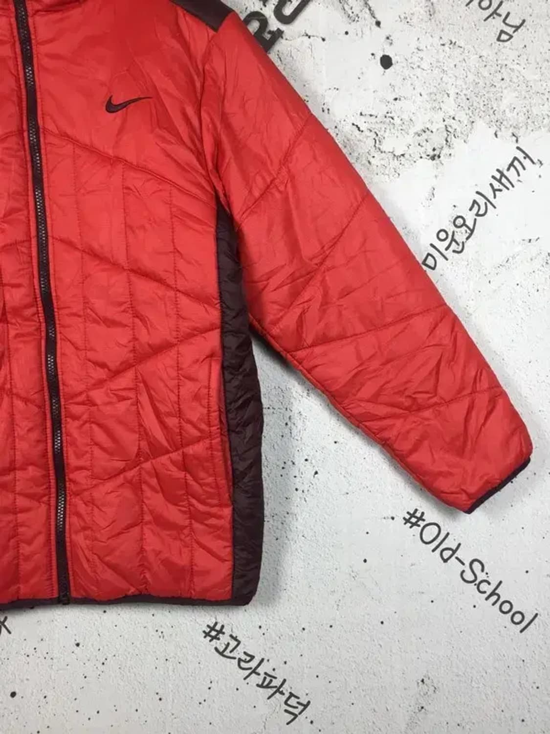 나이키 여성 스우시 폴리 패딩 점퍼 레드 L 3400226 상품이미지6