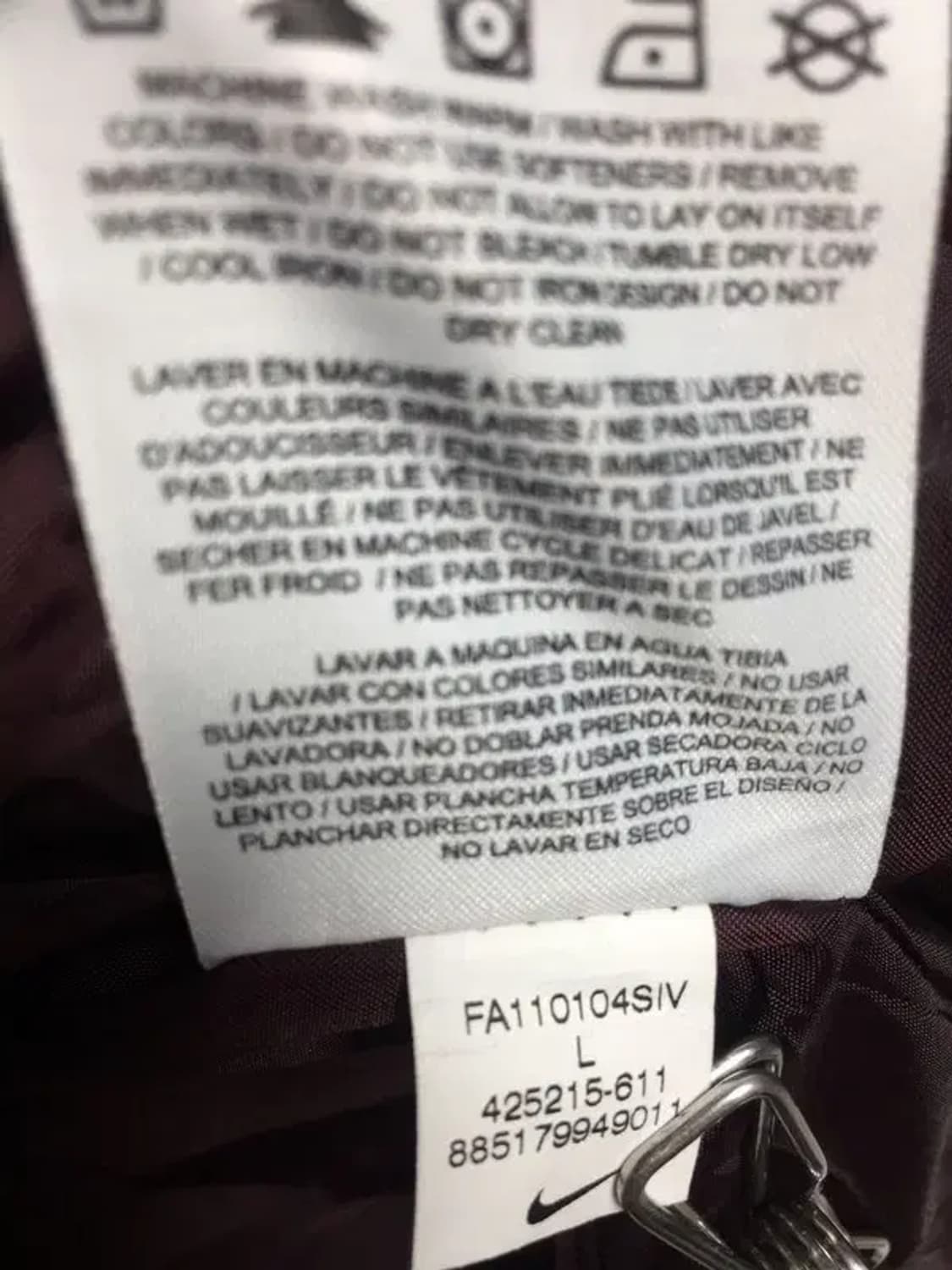 나이키 여성 스우시 폴리 패딩 점퍼 레드 L 3400226 상품이미지8