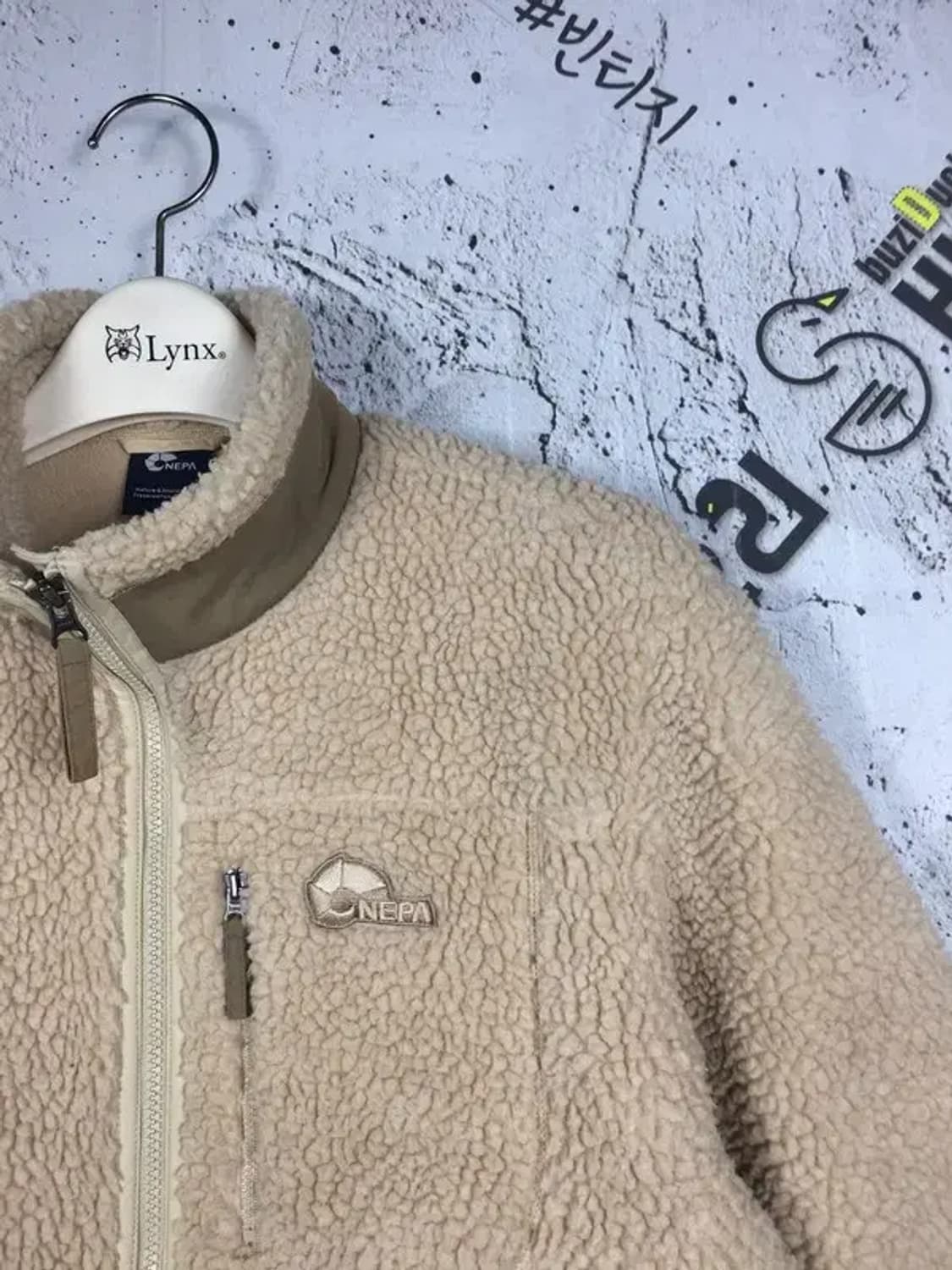 네파 여성 뽀글이 플리스 자켓 베이지 90 3400232 상품이미지4