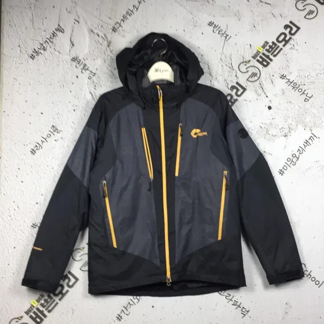 네파 경량패딩 + 윈드외피 점퍼 자켓 그레이 100 3400228 상품이미지1