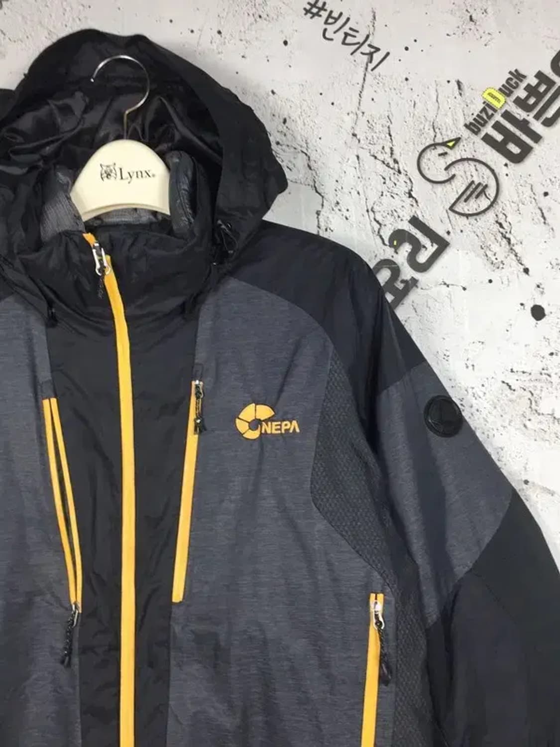 네파 경량패딩 + 윈드외피 점퍼 자켓 그레이 100 3400228 상품이미지5