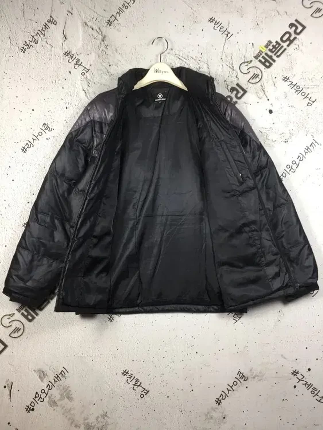 컨버스 빵빵 올드스쿨 패딩 점퍼 블랙 105 3400233 상품이미지3