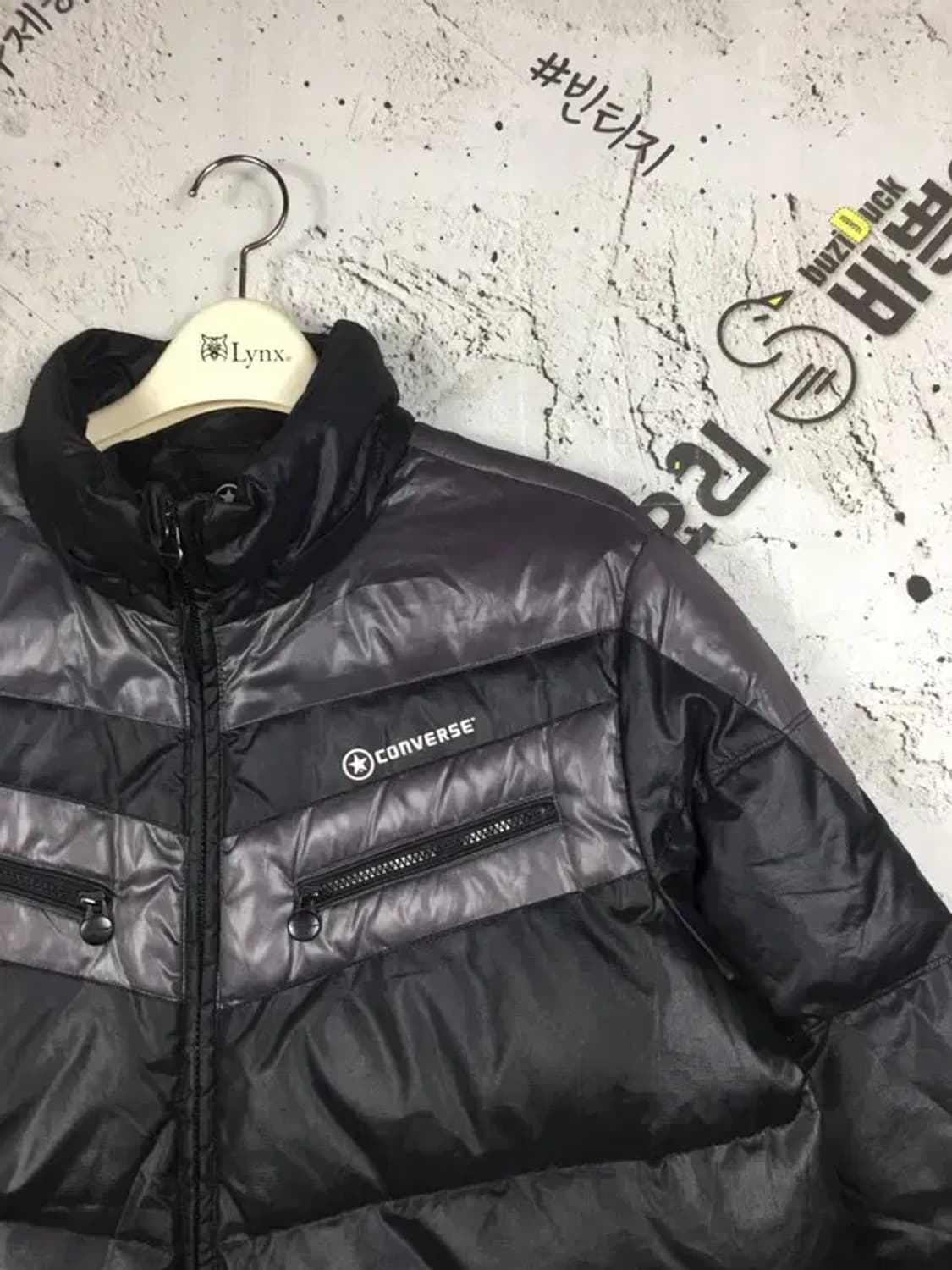 컨버스 빵빵 올드스쿨 패딩 점퍼 블랙 105 3400233 상품이미지5