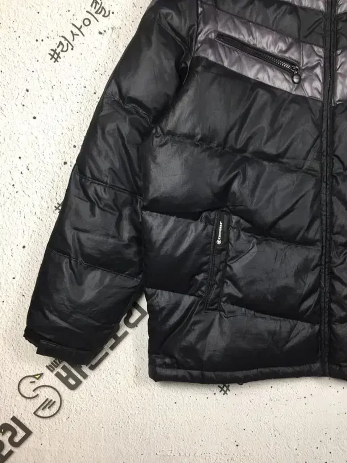 컨버스 빵빵 올드스쿨 패딩 점퍼 블랙 105 3400233 상품이미지6