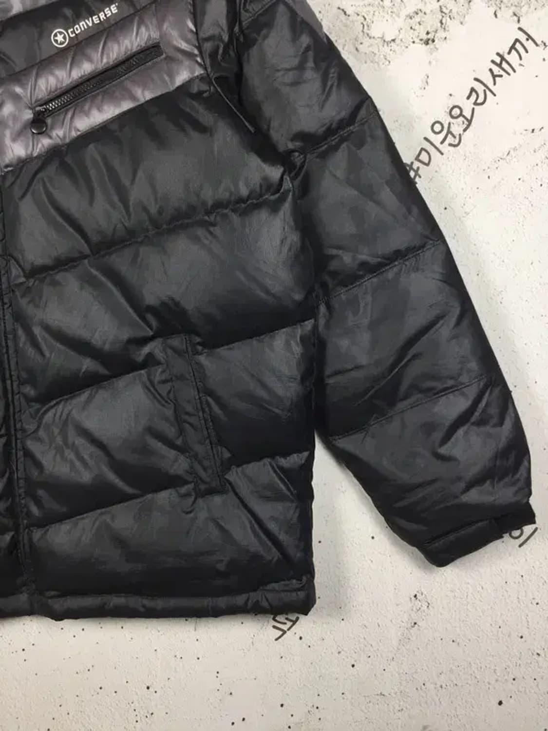 컨버스 빵빵 올드스쿨 패딩 점퍼 블랙 105 3400233 상품이미지7