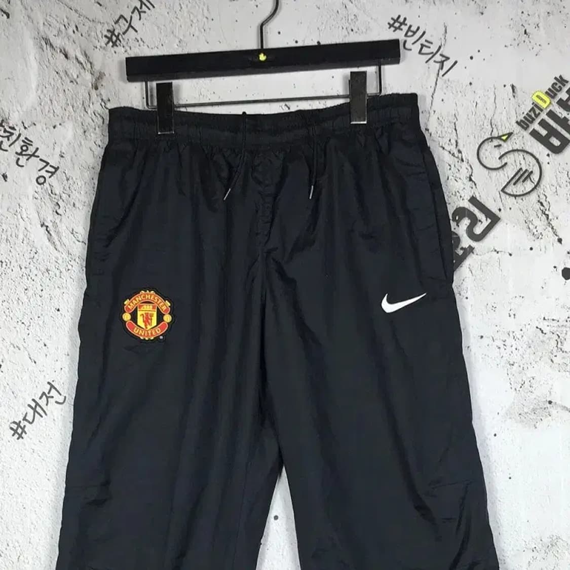 나이키 맨유 우븐 웜업 트레이닝 운동바지 블랙 S 4400097 상품이미지3