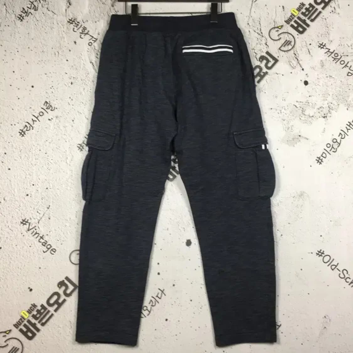 언더아머 기모 에센셜 플리스 해리티지 카고 팬츠 블랙 XL 4400102 상품이미지2