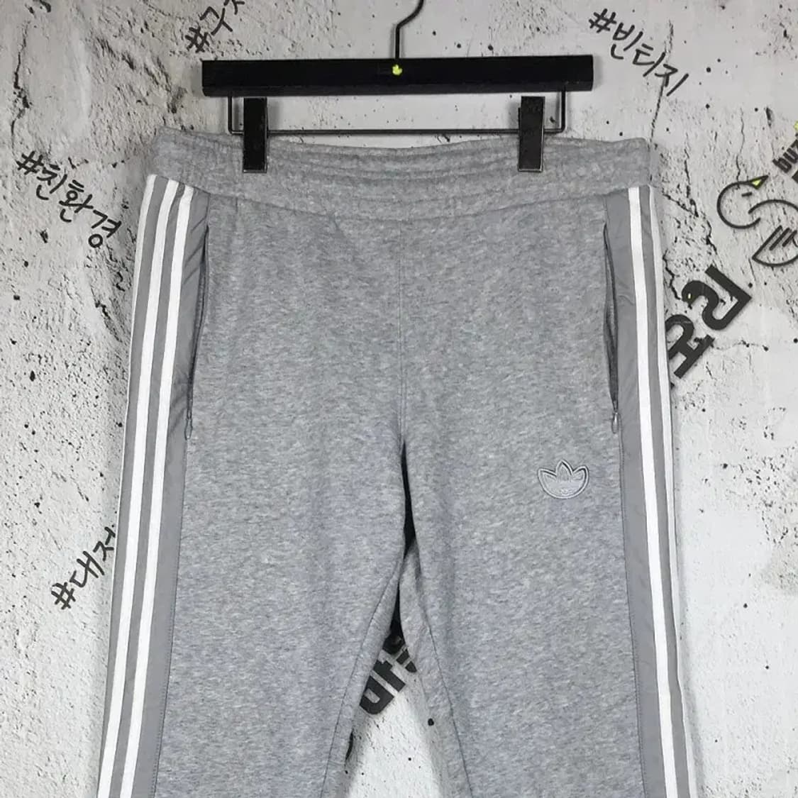 아디다스 아웃라인 스펠 기모 트레이닝 바지 그레이 L 4400099 상품이미지3