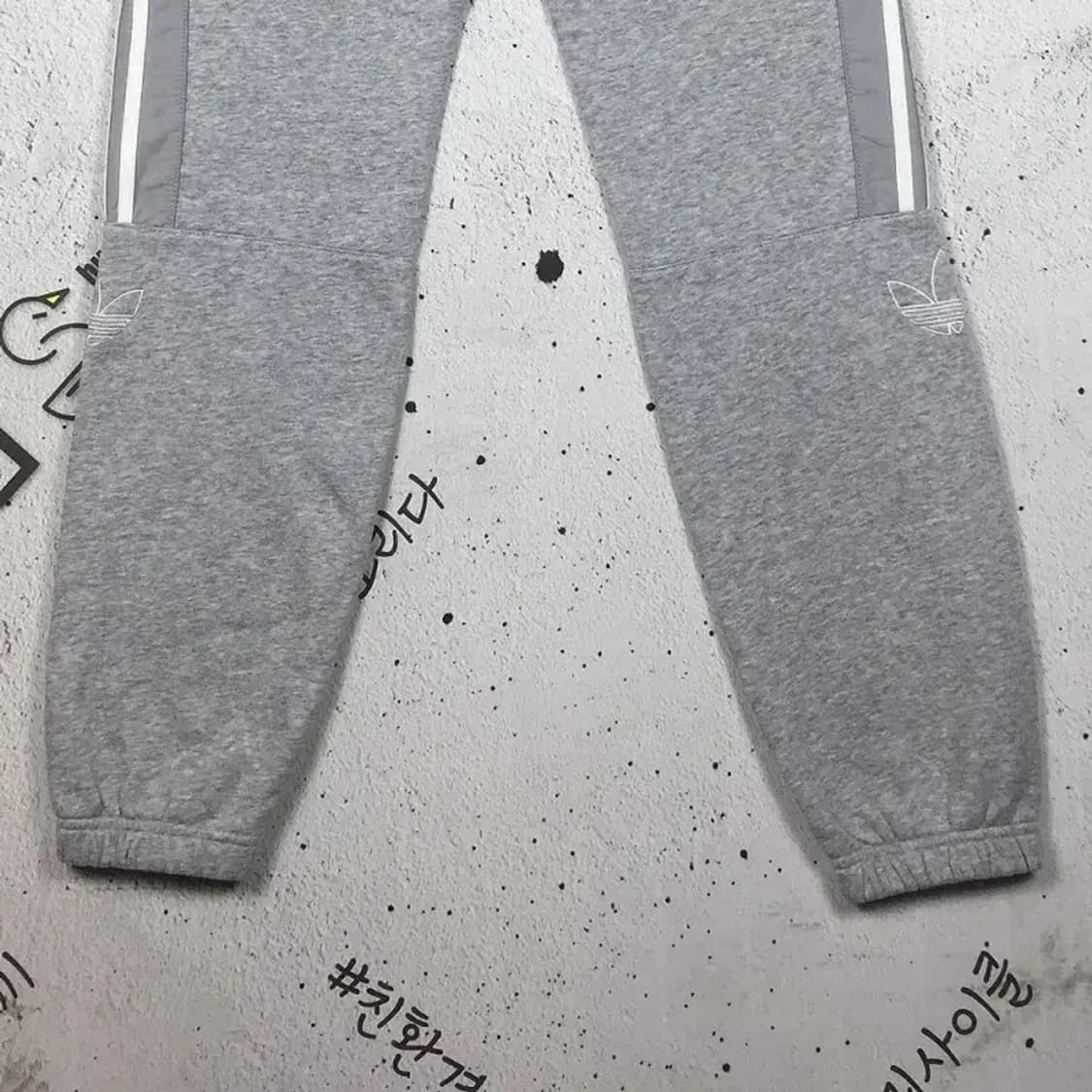 아디다스 아웃라인 스펠 기모 트레이닝 바지 그레이 L 4400099 상품이미지6