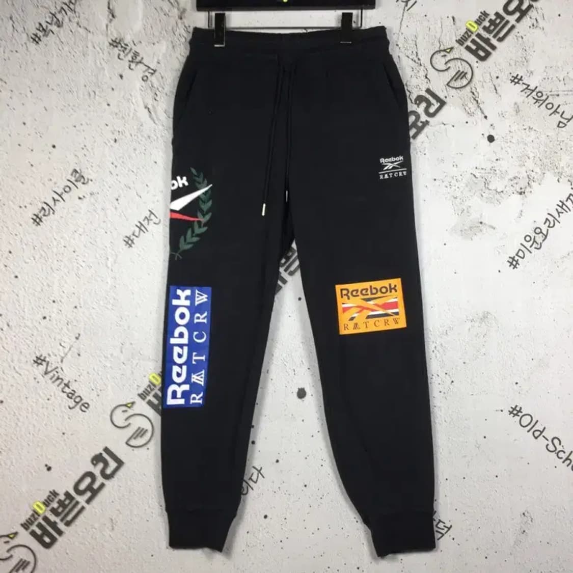 리복 x 로맨틱크라운 비전투 클래식 스웻 조거 블랙 L 4400100 상품이미지1