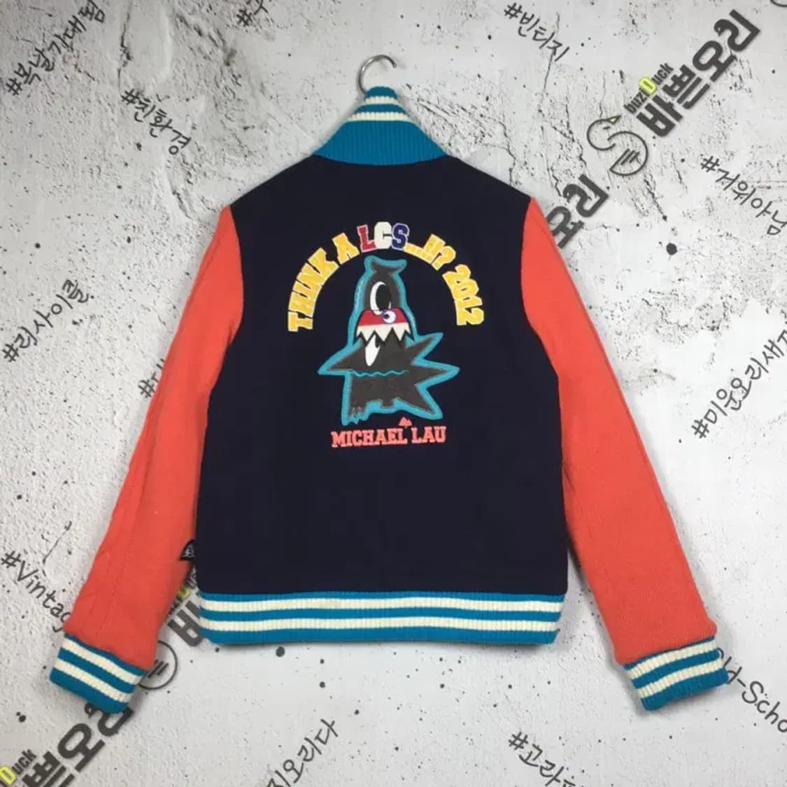 르꼬끄 여성 니트 점퍼 야구잠바 네이비 85(S) 3400236 상품이미지2