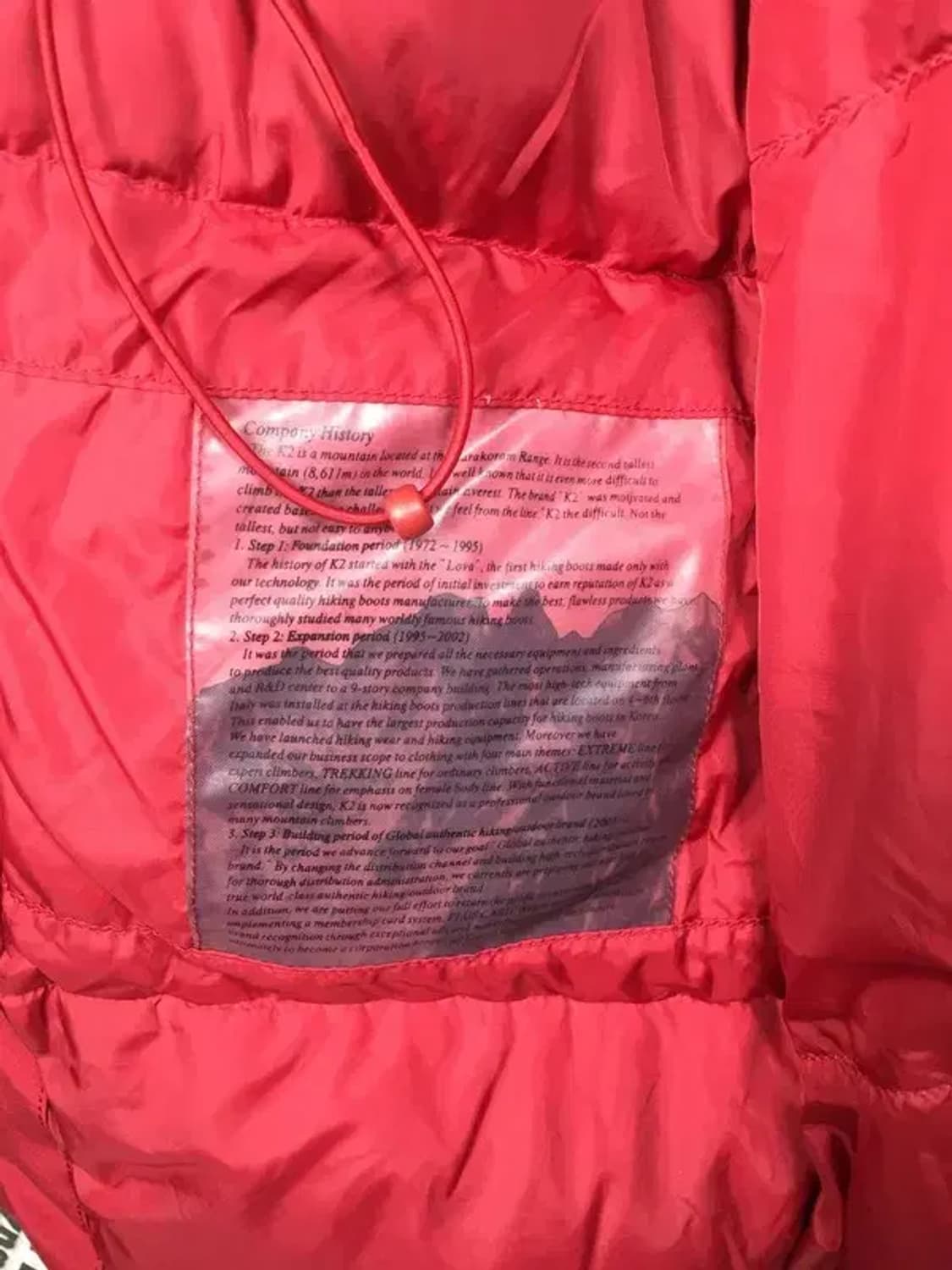 케이투 K2 여성 알파인 구스다운 패딩 점퍼 레드 90 3400237 상품이미지8