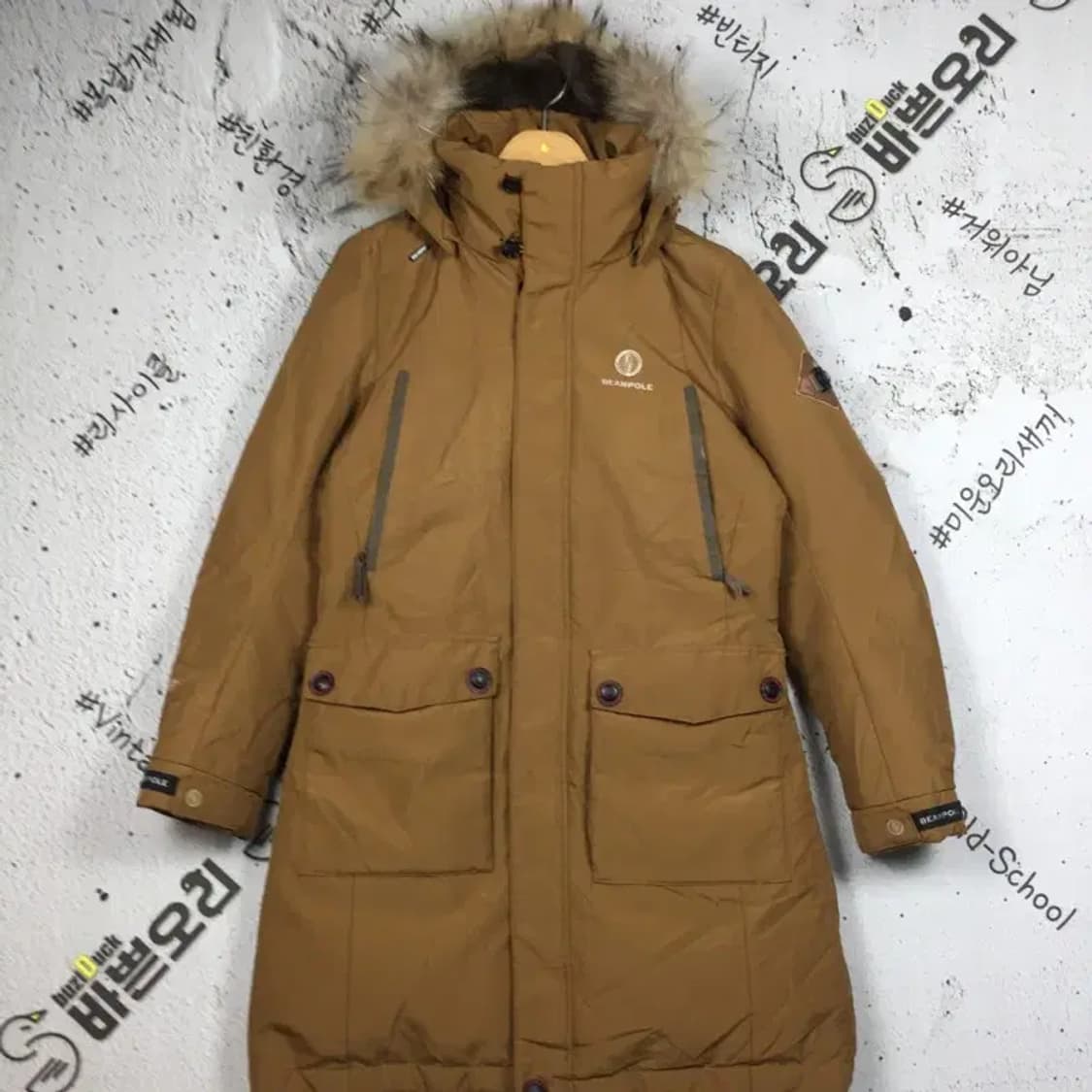 빈폴 아웃도어 구스다운 패딩 점퍼 브라운 095 3400238 상품이미지1