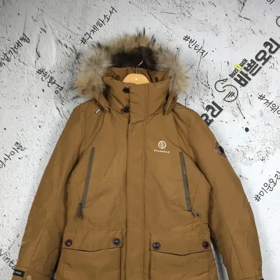 빈폴 아웃도어 구스다운 패딩 점퍼 브라운 095 3400238 상품이미지4