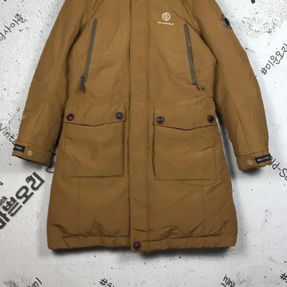 빈폴 아웃도어 구스다운 패딩 점퍼 브라운 095 3400238 상품이미지5