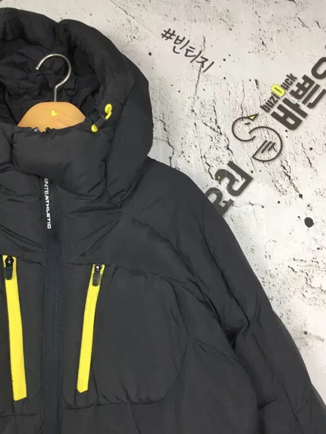 데상트 여성 히트나비 덕다운 패딩 점퍼 그레이 90 3400240 상품이미지4