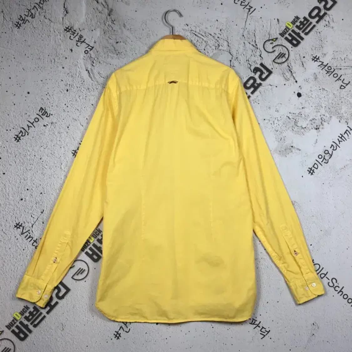 타미힐피거 가먼트다이 슬림핏 셔츠 옐로우 S 1100402 상품이미지2