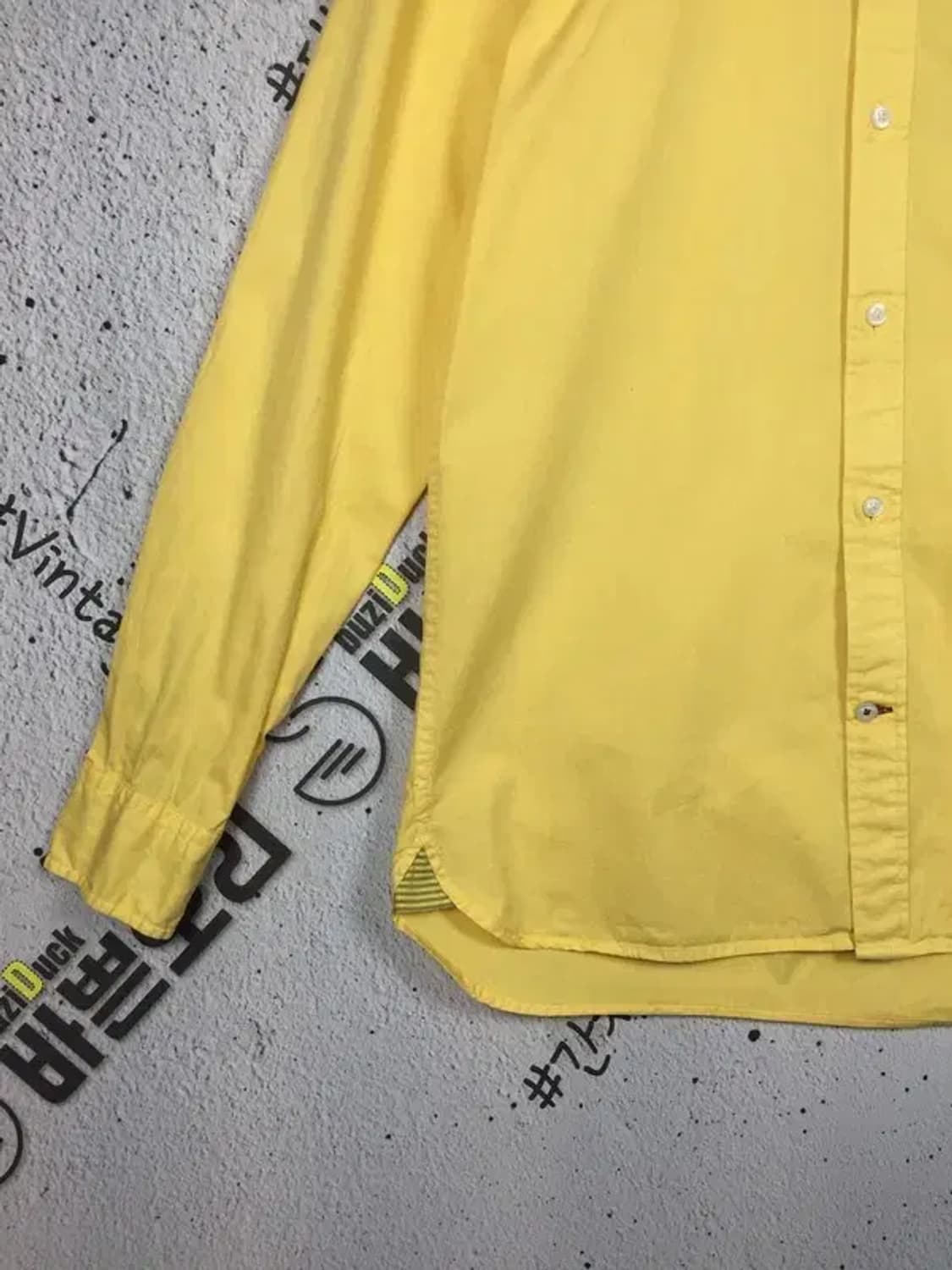 타미힐피거 가먼트다이 슬림핏 셔츠 옐로우 S 1100402 상품이미지5