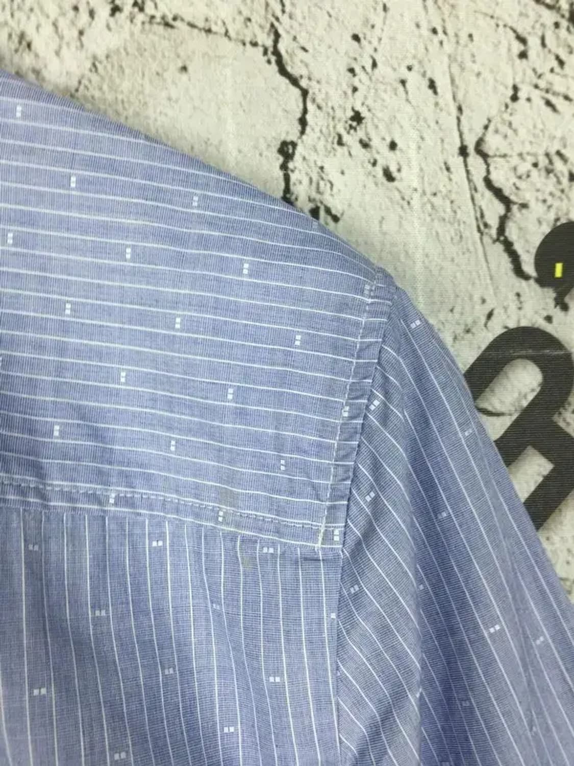 헤지스 블루화이트 스트라이프 MR 셔츠 라이트블루 90 1100403 상품이미지10